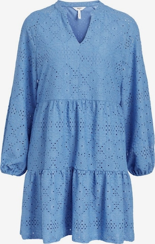 OBJECT Dress 'Broderie' in Blue: front