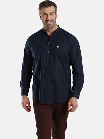 Charles Colby Comfort fit Button Up Shirt ' Duke Tancred ' in Blue: front