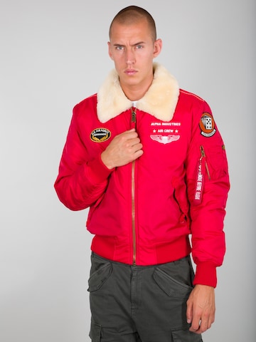 ALPHA INDUSTRIES Winter Jacket 'Injector III Air Force' in Red