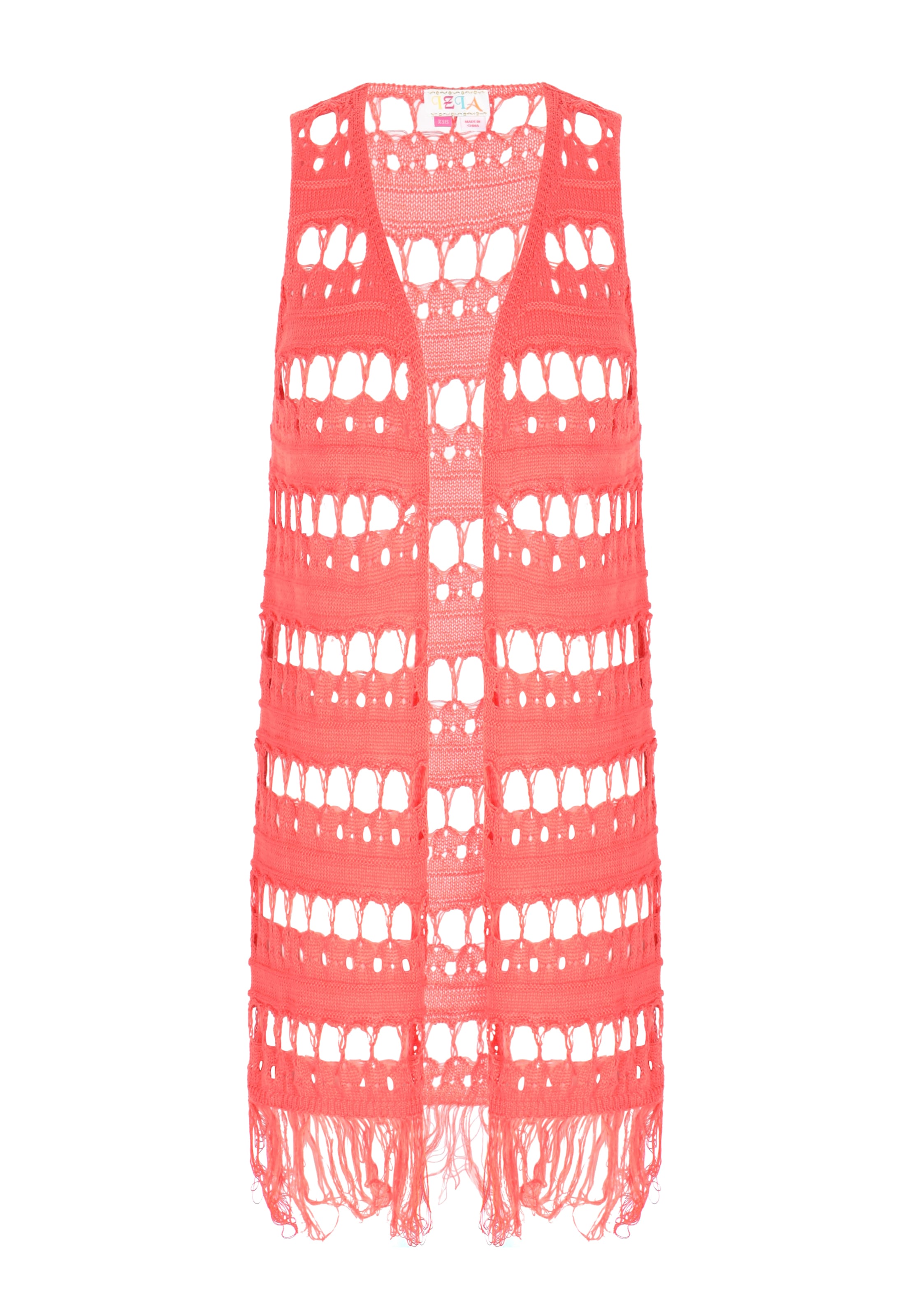 IZIA Strikvest i orange: forside