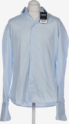 Tommy Hilfiger Tailored Button Up Shirt in L in Blue: front