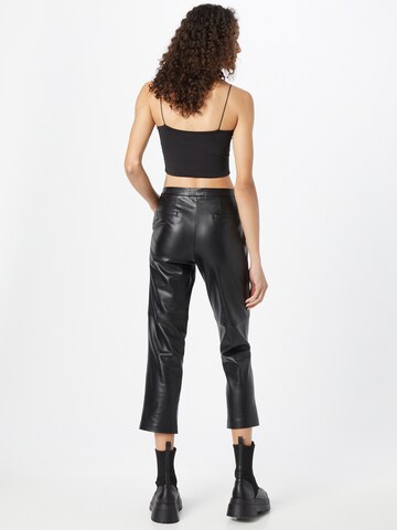 ESPRIT Flared Broek in Zwart