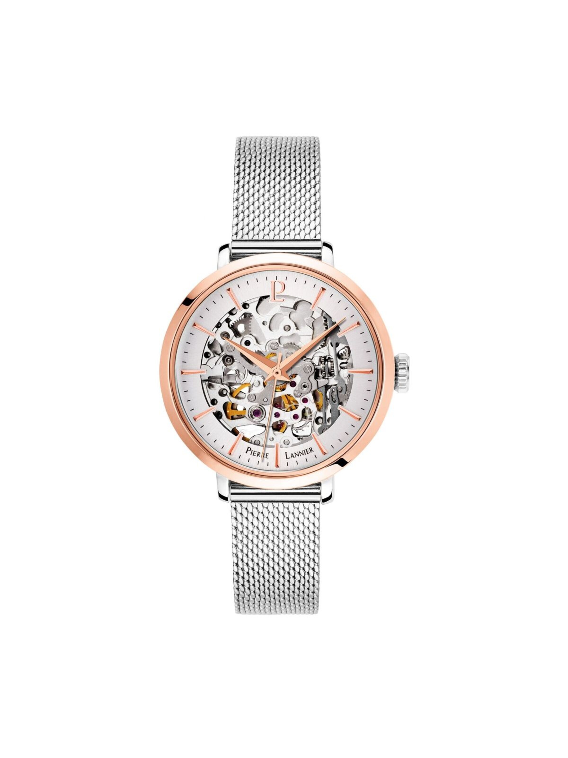 Montre à affichage analogique 'Pierre Lannier - Automatic watch Automatic - Automatic watch movement - Watch case width: 35 mm' Pierre Lannier en or : devant