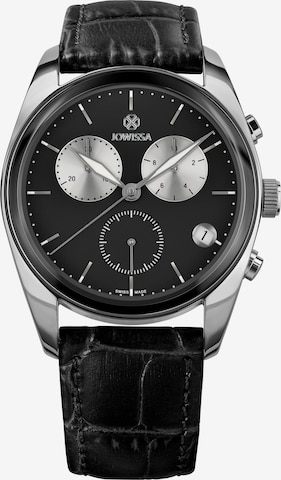 JOWISSA Analog Watch 'Lux Swiss Men's Watch' in Black: front
