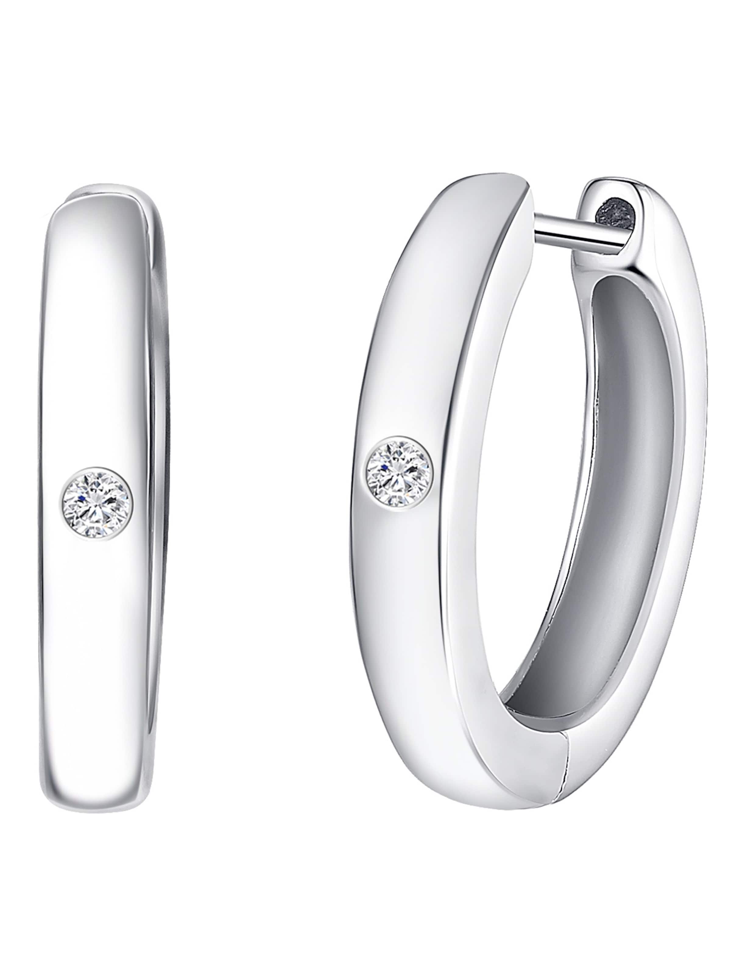 Lulu & Jane Ohrringe in Silber: Vorderseite