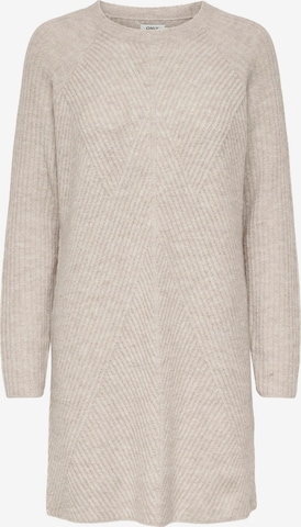 ONLY Knitted dress 'Carol' in Beige: front