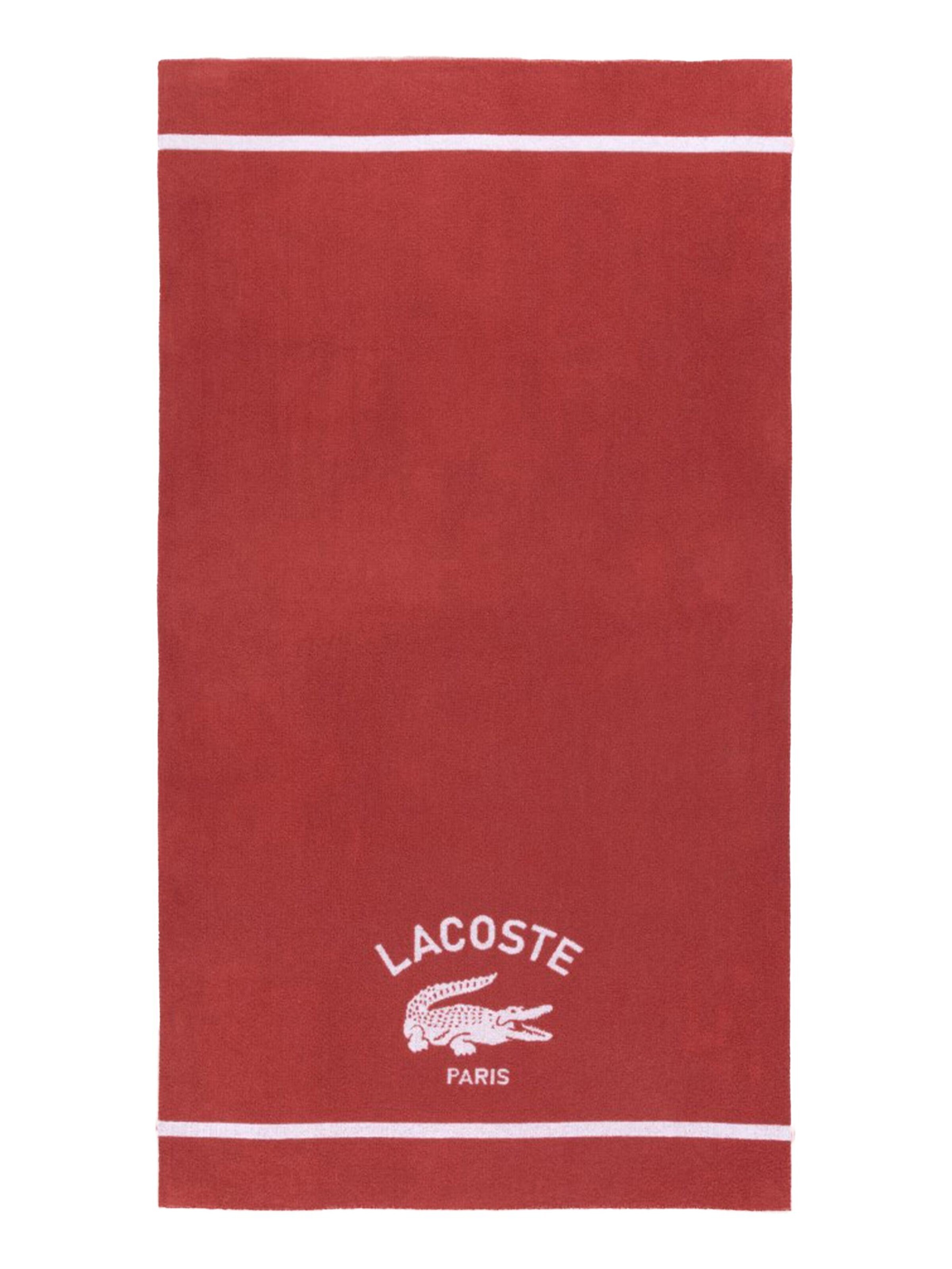 LACOSTE Beach Towel 'LORIGINE' in Orange: front