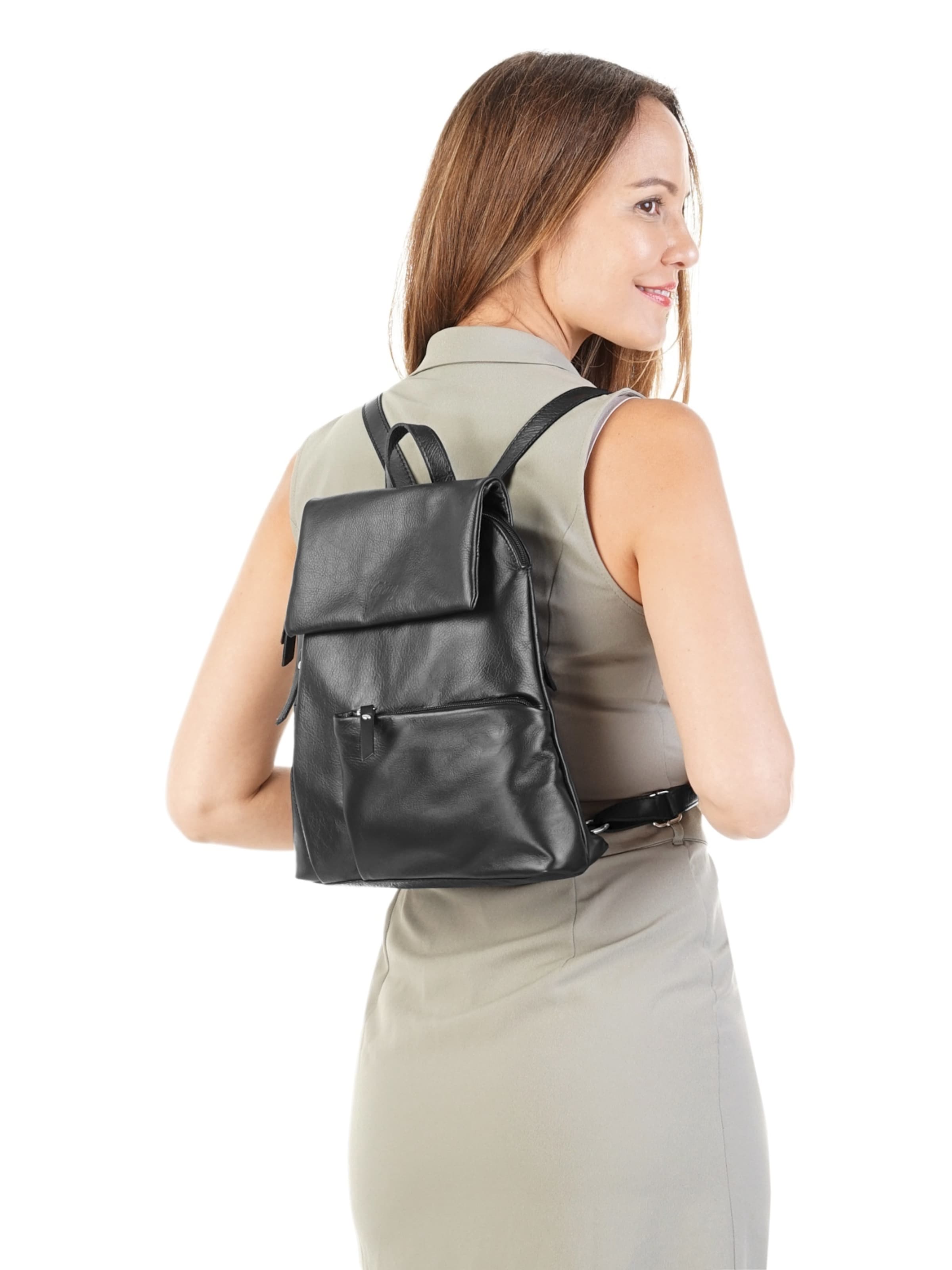 Cluty Rucksack‌‌‌‌‌‌‌‌‌‌ in Schwarz: Vorderseite