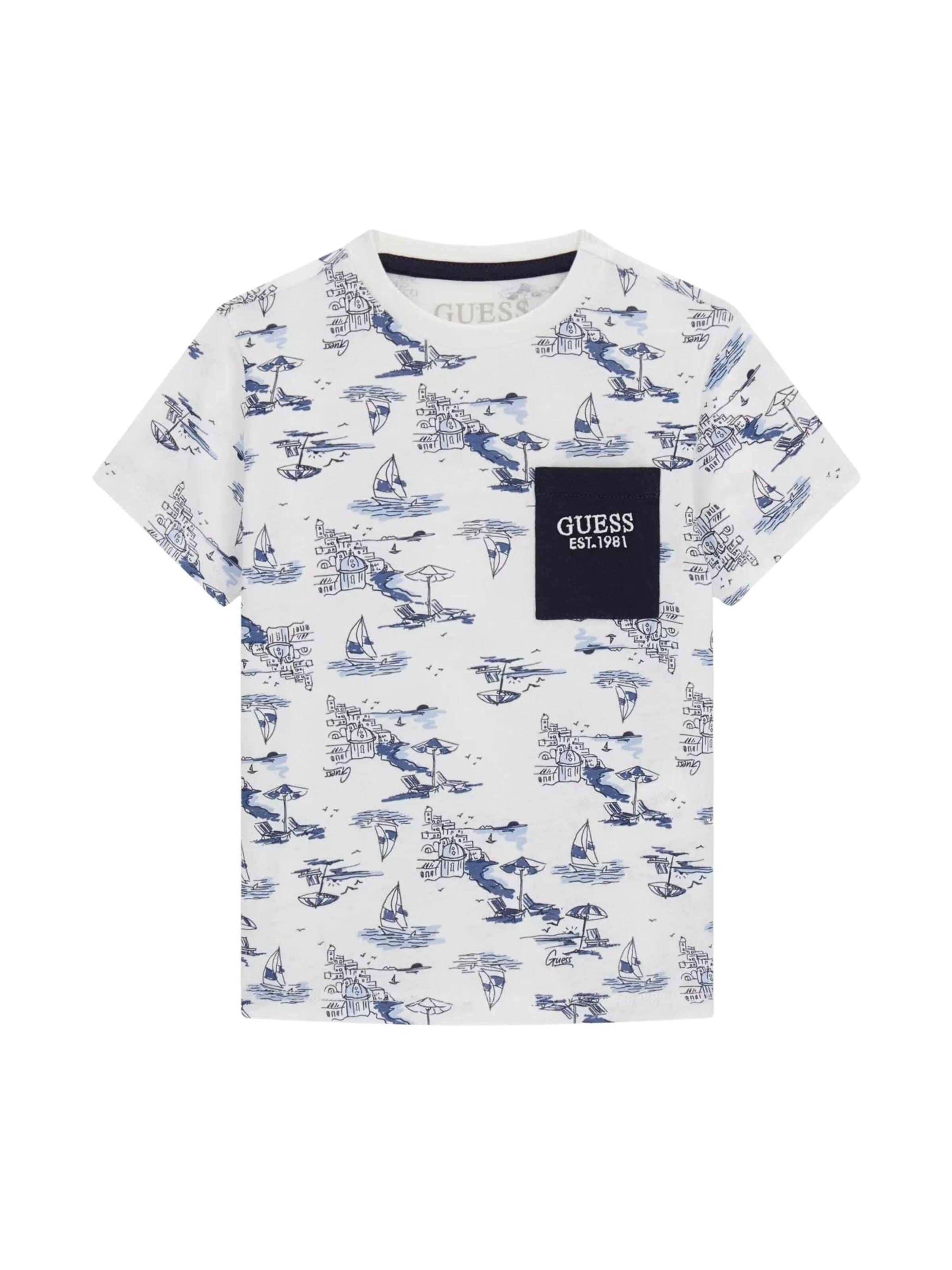 GUESS KIDS Koszulka w kolorze biały: przód