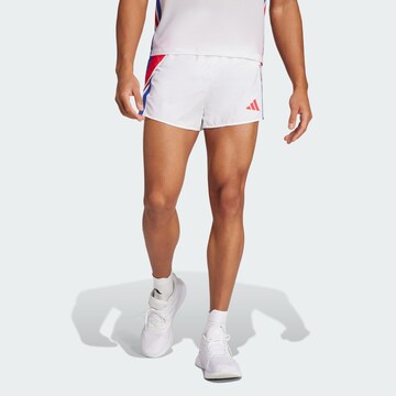 ADIDAS PERFORMANCE Regular Sports trousers 'Adizero Retro' in White
