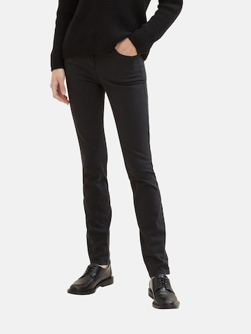 TOM TAILOR Slimfit Jeans 'Alexa' in Zwart: voorkant