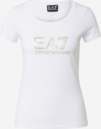EA7 Emporio Armani T-Shirt in goldgelb / weiß, Produktansicht