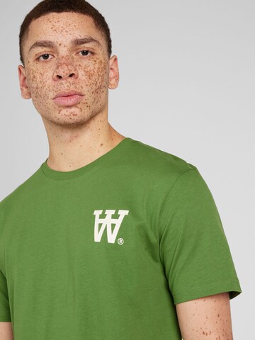 Tricou 'Ace AA' de la WOOD WOOD pe verde