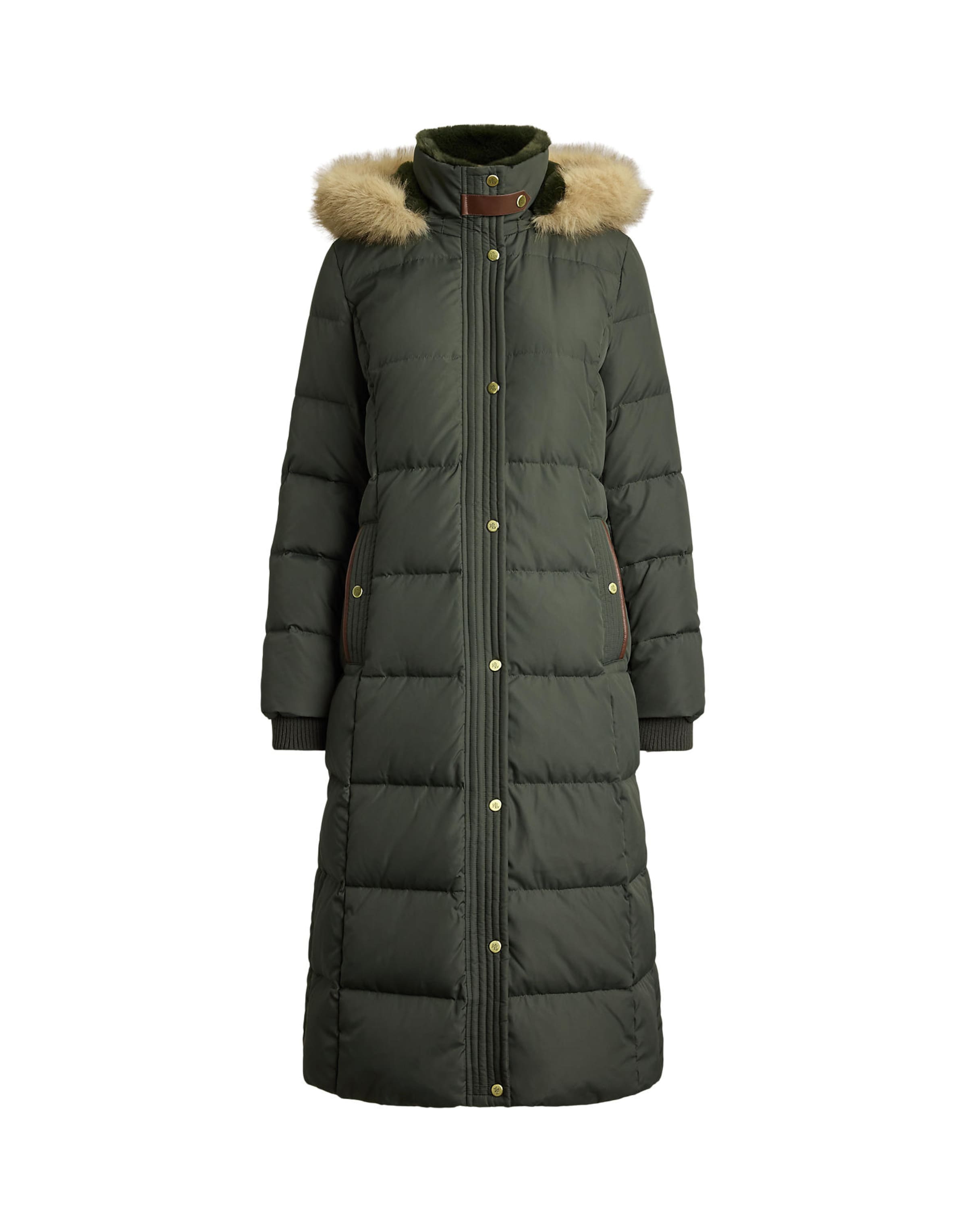 Lauren Ralph Lauren Mantel in XS in dunkelgrün, Produktansicht