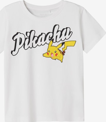 NAME IT Tričko 'Dex Pokemon' – bílá: přední strana
