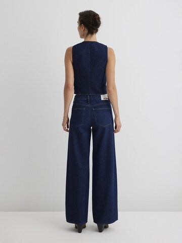 Mavi Flared Jeans 'Siena Button Up' in Blau