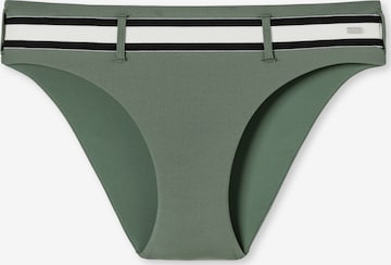 SCHIESSER Bikini Bottoms 'Californian Dream' in Green: front