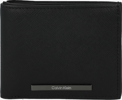 Calvin Klein Porte-monnaies 'MODERN BAR' en gris foncé / noir / blanc, Vue avec produit