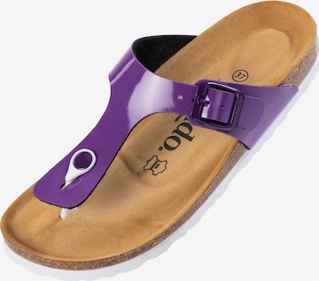 Tongs 'Kos' Palado en violet : devant