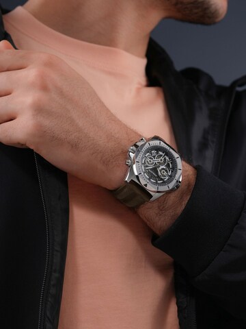 POLICE Analoog horloge 'Electrical' in Zilver: voorkant