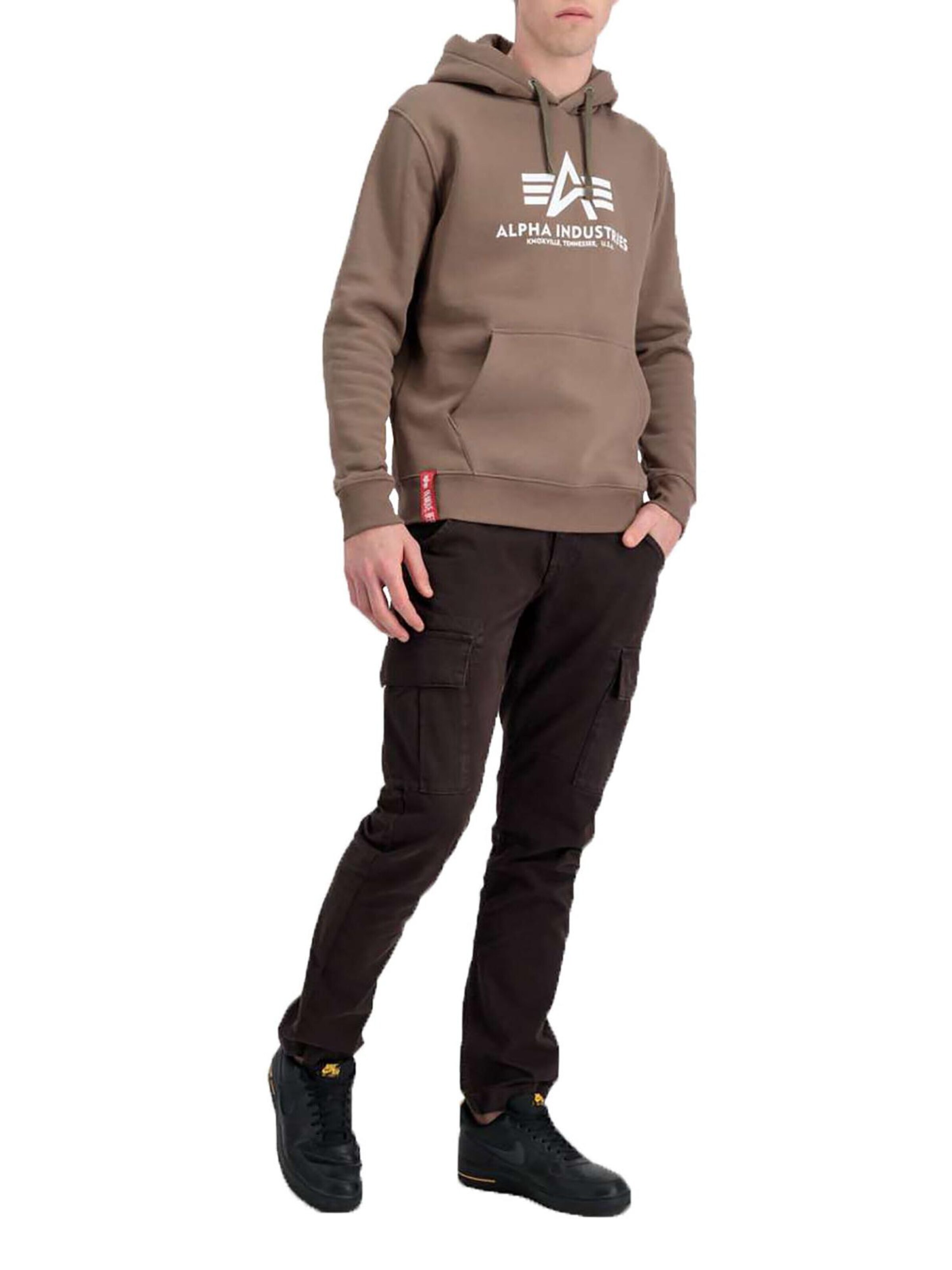 ALPHA INDUSTRIES Regular Cargohose 'Agent'‌‌‌ in Braun