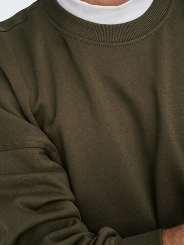 Only & Sons Sweatshirt 'CERES' in Groen