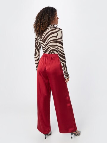 Wide Leg Pantalon OBJECT en rouge