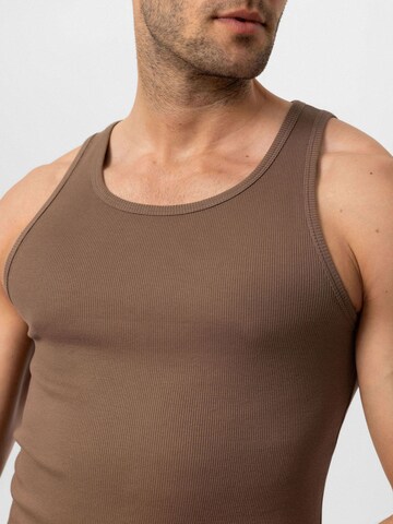 T-Shirt 'Mario' Antioch en marron