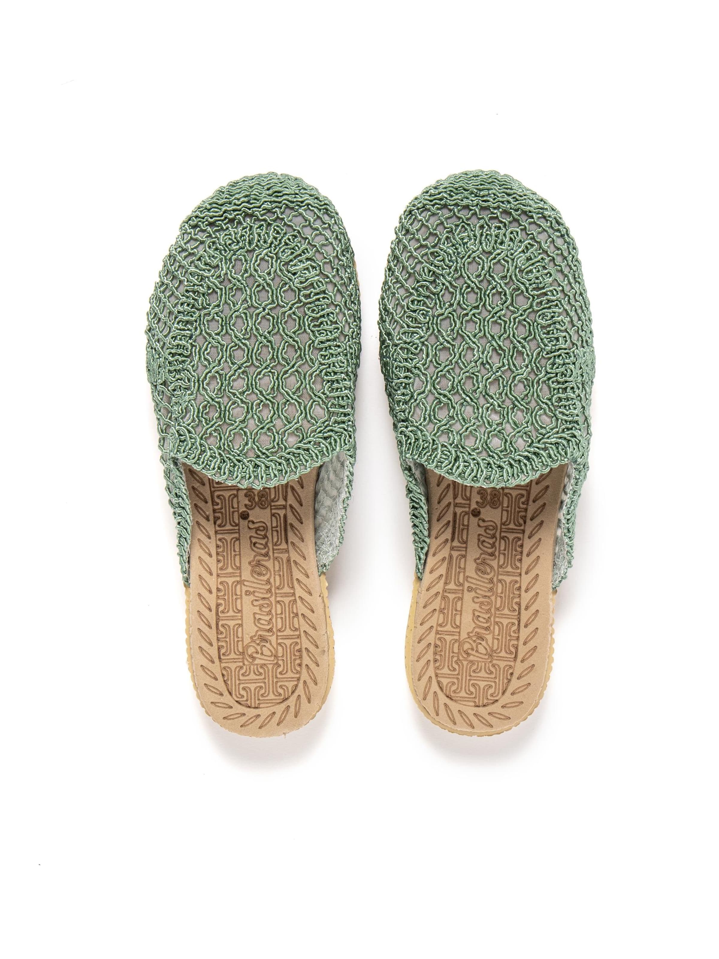 Brasileras Huisschoenen 'Suna' in Groen