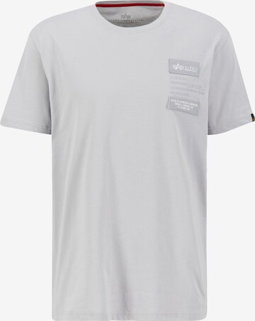 ALPHA INDUSTRIES T-Shirt in Grau: predná strana