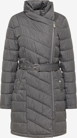 faina Winter Coat in Grey: front