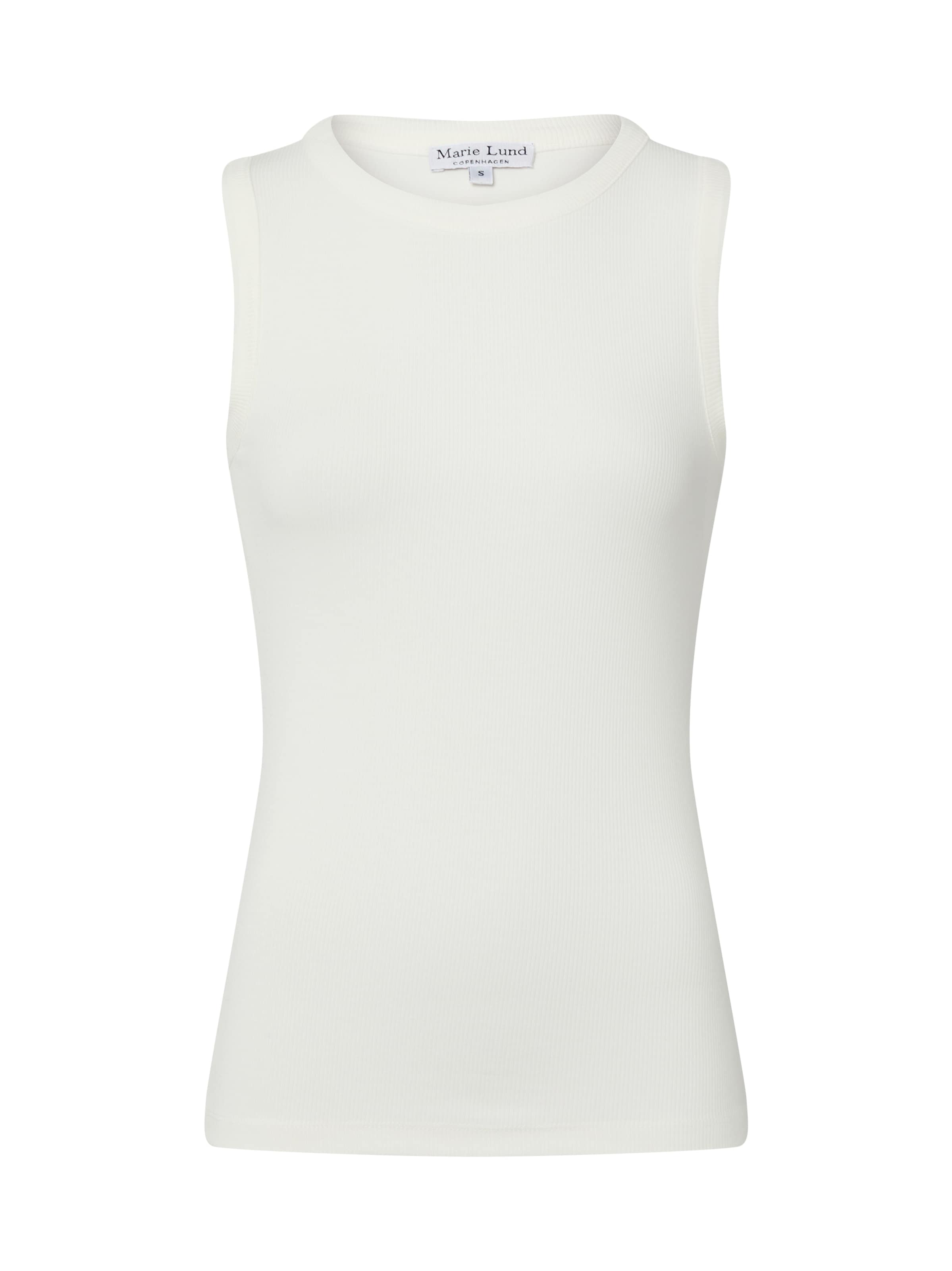 Marie Lund Top in White: front
