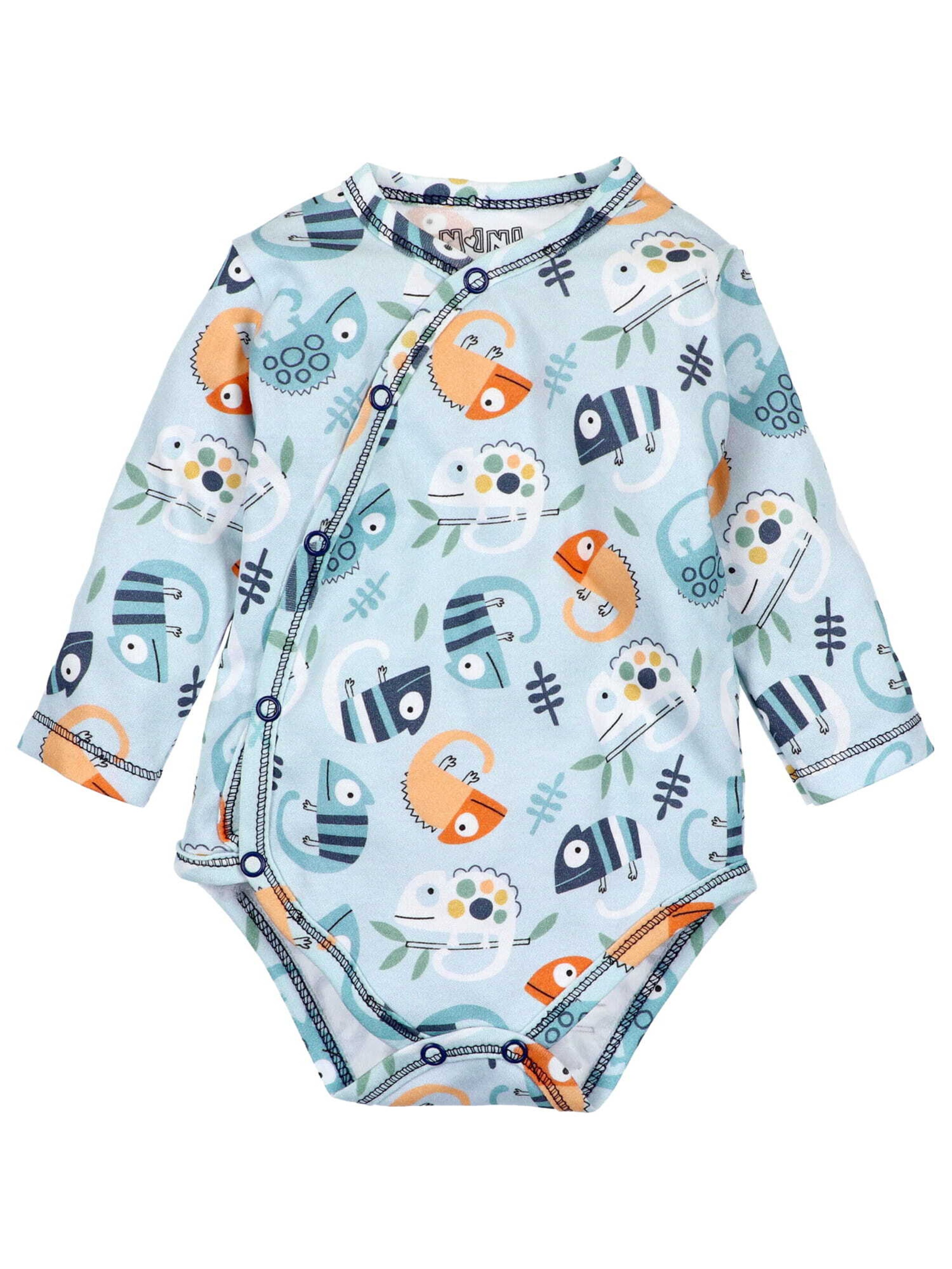 Barboteuse / body NINI en bleu : devant