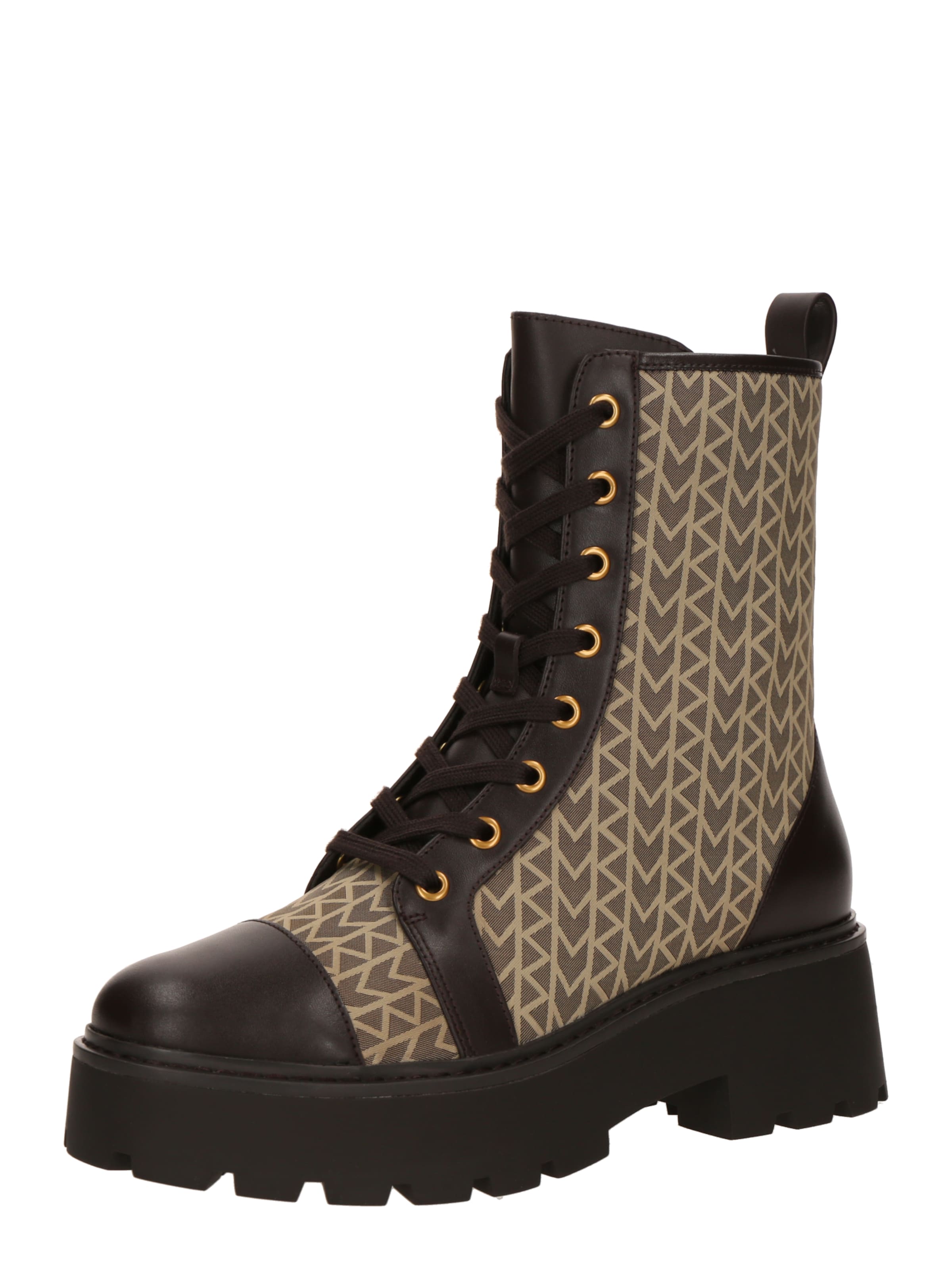 Ghete cu șireturi 'BLAKE' de la MICHAEL Michael Kors pe maro: față