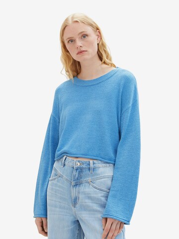 Pull-over TOM TAILOR DENIM en bleu : devant