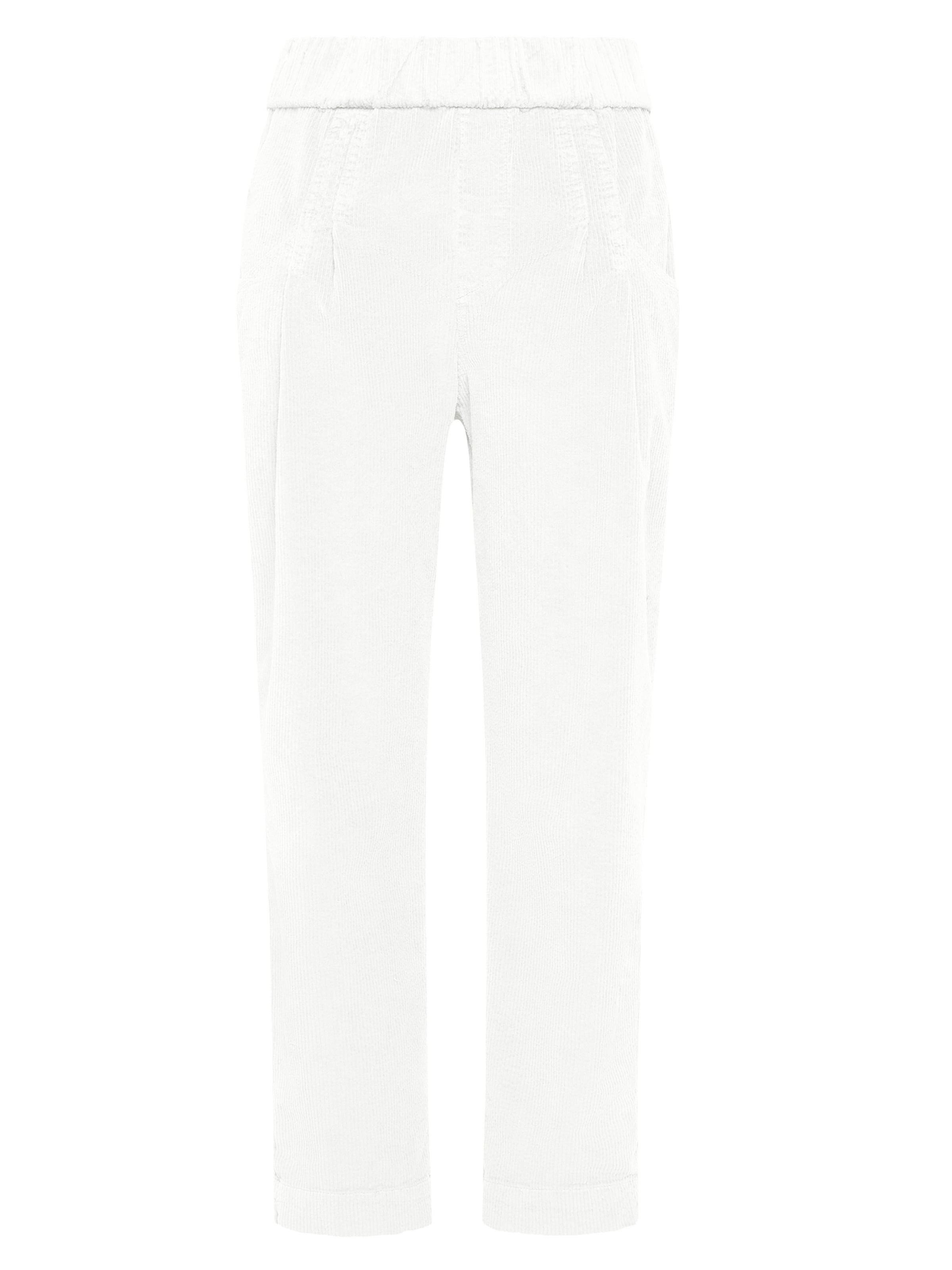 DEHA Slimfit Hose in Weiß: Vorderseite