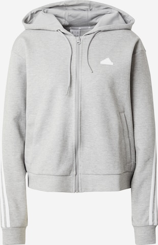 Veste de survêtement ADIDAS SPORTSWEAR en gris : devant