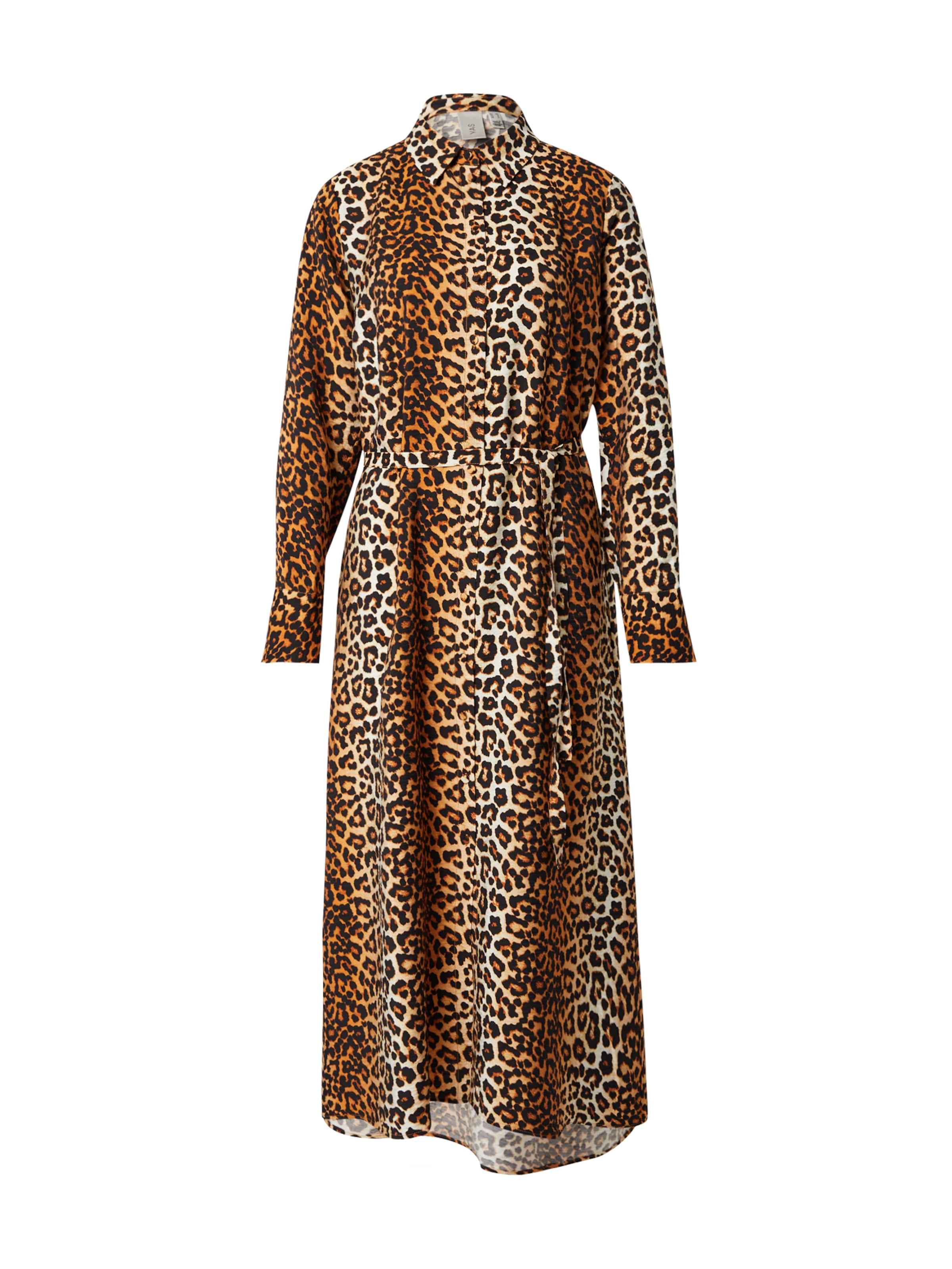 YAS Košeľové šaty 'YASKaya' - Hnedá: predná strana