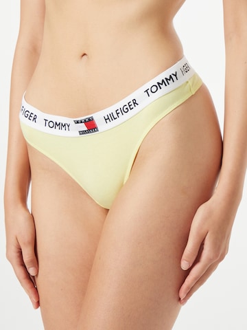 Tommy Hilfiger Underwear Regular Thong in Yellow: front