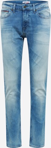 Coupe slim Jean 'Scanton' Tommy Jeans en bleu : devant