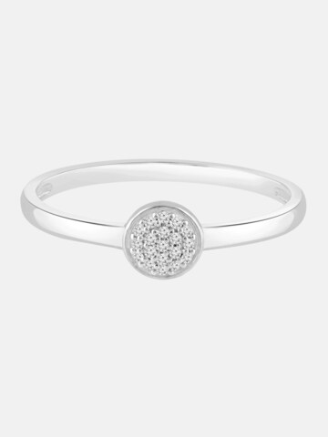 Diamant Exquis Ring in Zilver: voorkant