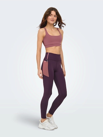 ONLY PLAY Skinny Sportnadrágok 'ONPRya-2-Stan' - lila