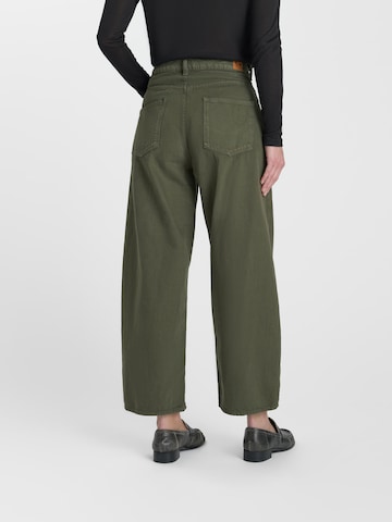 Le Temps Des Cerises Wide leg Jeans in Groen