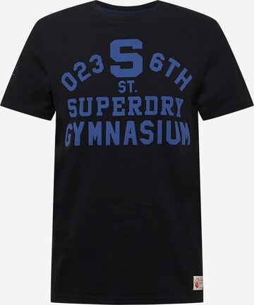 Maglietta di Superdry in nero: frontale