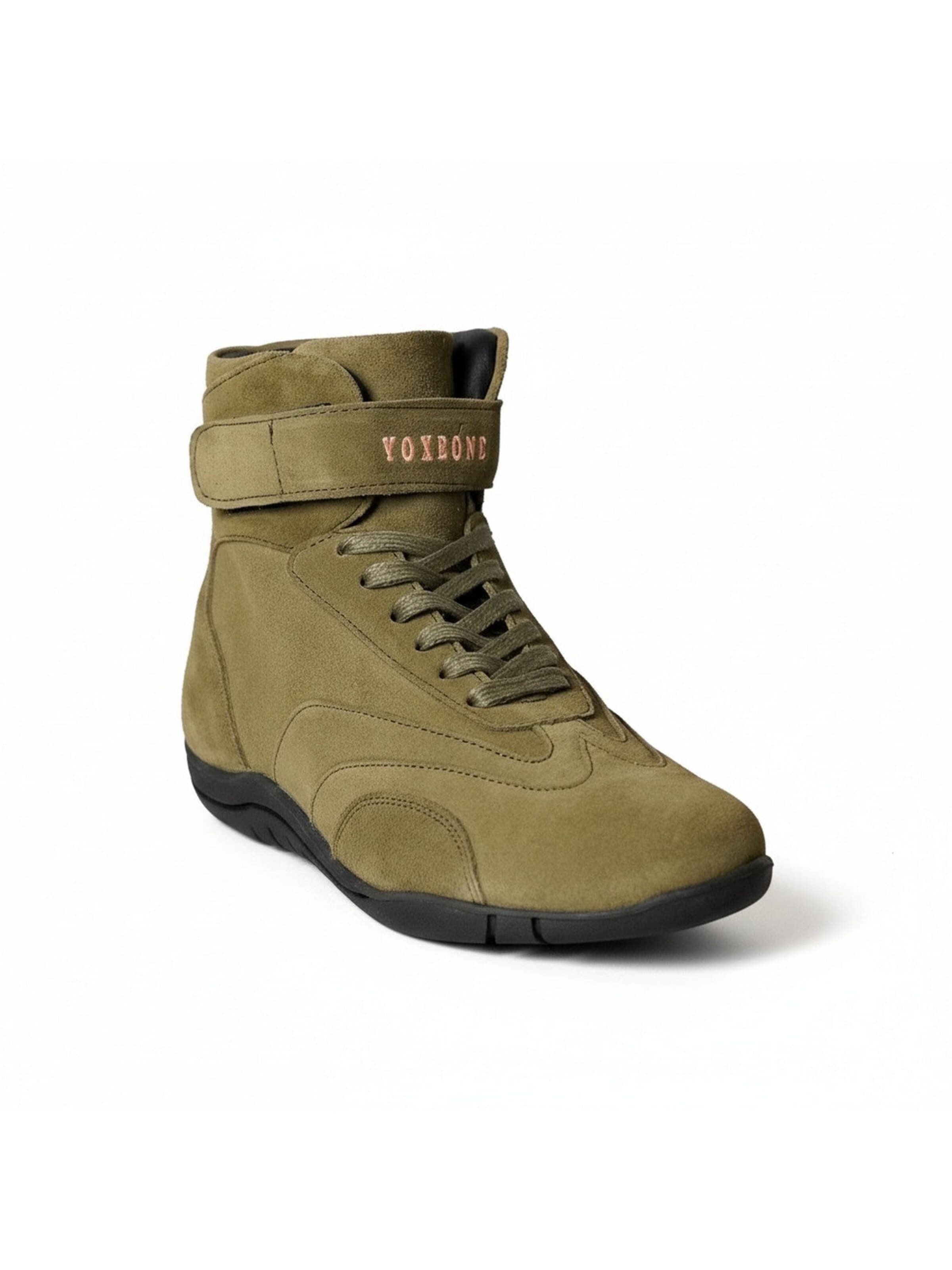 Baskets hautes Yoxeone en vert : devant