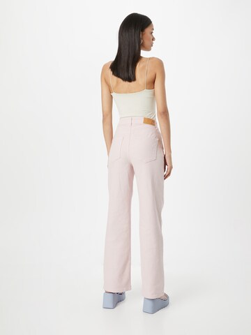 SELECTED FEMME Wide Leg Jeans in Pink