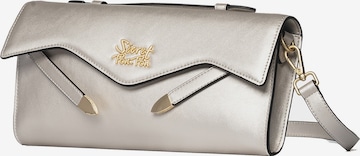 Pochette Secret Pon Pon en gris : devant