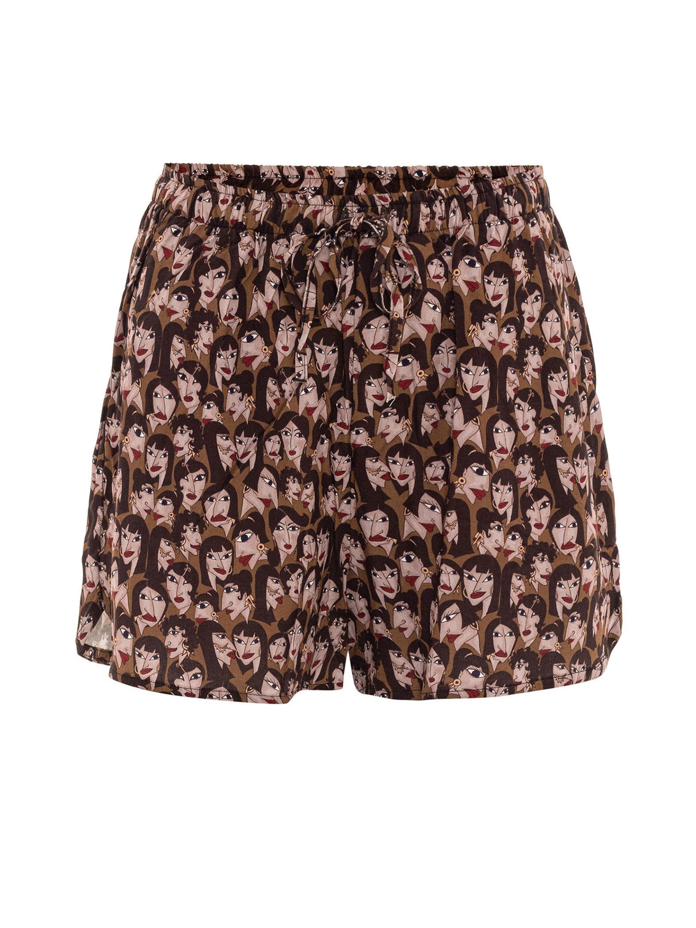 Anou Anou Regular Trousers in Mixed colours: front