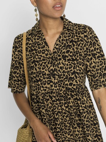 bonprix Blousejurk in Bruin