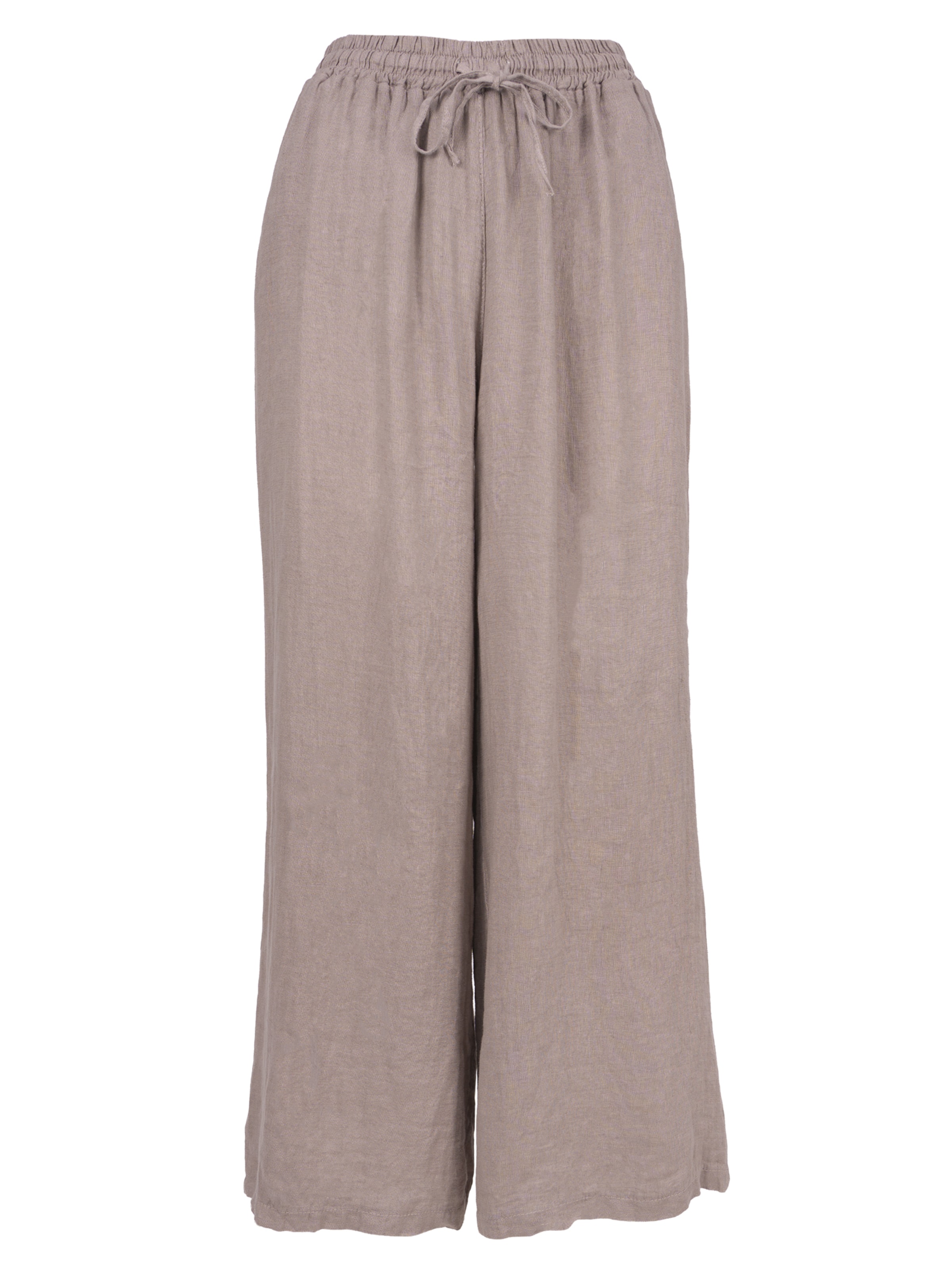 Wide Leg Pantalon 'Perla ' Seasons of April en marron : devant